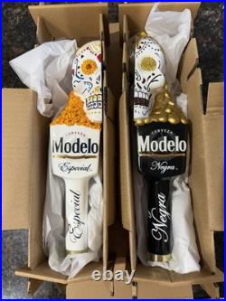 Modelo Dual Tap Handles Negra and Especial Dia DeLosMuertos Half Skulls 12BNIB