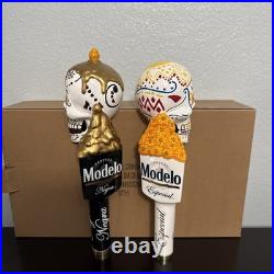 Modelo Dual Tap Handles. Negra and Especial Dia De Los Muertos Half Skulls 12