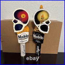 Modelo Dual Tap Handles. Negra and Especial Dia De Los Muertos Half Skulls 12