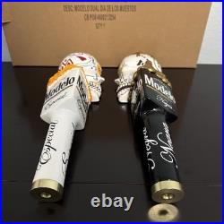 Modelo Dual Tap Handles. Negra and Especial Dia De Los Muertos Half Skulls 12