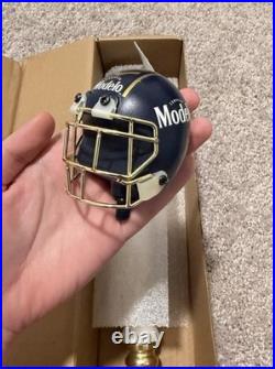Modelo Especial Beer Tap Handle with 2 Football Helmet Toppers + Modelo Bar Mat Modelo Especial Beer Tap Handle with 2 Football Helmet Toppers + Modelo Bar Mat