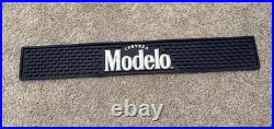 Modelo Especial Beer Tap Handle with 2 Football Helmet Toppers + Modelo Bar Mat