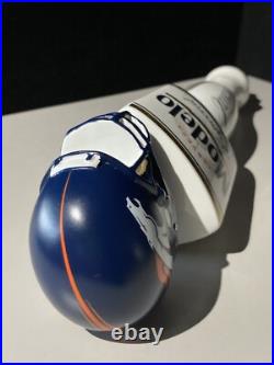 Modelo Especial Denver Broncos Beer Bar Tap Handle Wth Football Helmet Topper