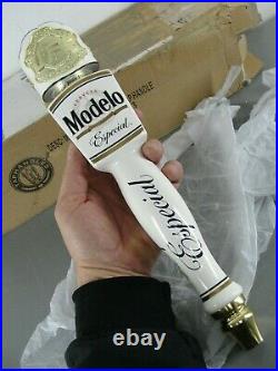 Modelo Especial Draft Beer Bar Tap Handle White Gold Mma Ufc Belt New Nib 14