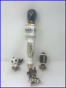 Modelo Especial Full Single Gold Lion 14 Draft Beer Bar Tap Handle With Lucha