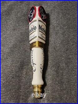 Modelo Especial Houston Texans Beer Tap Handle 13 Tall Rare Excellent Condition