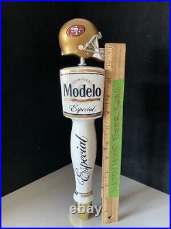 Modelo Especial San Francisco 49ers Beer Bar Tap Handle With Football Helmet