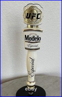 Modelo Especial Ufc Draft Beer Bar Tap Handle White Gold Mma Belt Mancave 13