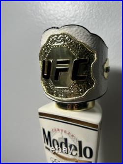 Modelo Especial x UFC Draft Beer Bar Tap Handle White & Gold MMA 13.5