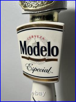 Modelo Especial x UFC Draft Beer Bar Tap Handle White & Gold MMA 13.5