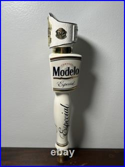 Modelo Especial x UFC Draft Beer Bar Tap Handle White & Gold MMA 13.5