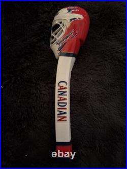 Molson Canadian NHL Goalie Mask Beer Tap Handle Collectible- Rare Bar Tap