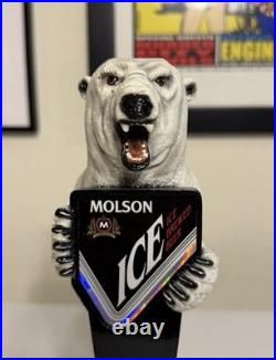 Molson Ice Polar Bear Tap Handle VHTF