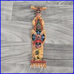 Moose Head totem pole beer tap handle