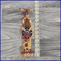 Moose Head totem pole beer tap handle