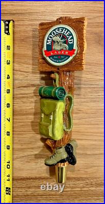 Moosehead Beer Tap Handle Knob Keg Bar Top Kegerator Brewing Lager Backpack