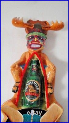 Moosehead Totem Pole beer tap handle Vintage unused