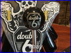 Mother Road Brewing Co-Double 6 Tap Handle Lrg & Enbossed Tin Tacker 15.75x 17
