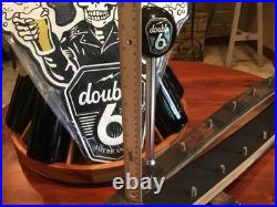 Mother Road Brewing Co-Double 6 Tap Handle Lrg & Enbossed Tin Tacker 15.75x 17