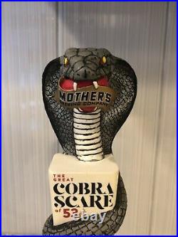 Mother's Brewery Cobra Scare Ozark Pale Ale Snake Animal Rare Beer Tap Handle