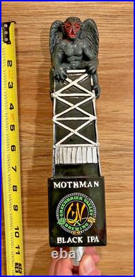 Mothman Beer Tap Handle Knob Draft Bar Top Greenbrier Valley Brewing Black IPA