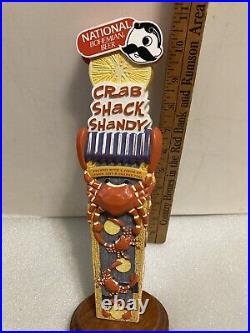 NATIONAL BOHEMIAN CRAB SHACK SHANDY BLUE CLAW CRABS beer tap handle. MARYLAND