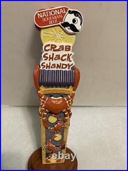 NATIONAL BOHEMIAN CRAB SHACK SHANDY BLUE CLAW CRABS beer tap handle. MARYLAND