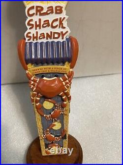 NATIONAL BOHEMIAN CRAB SHACK SHANDY BLUE CLAW CRABS beer tap handle. MARYLAND