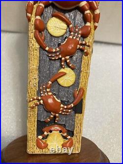 NATIONAL BOHEMIAN CRAB SHACK SHANDY BLUE CLAW CRABS beer tap handle. MARYLAND