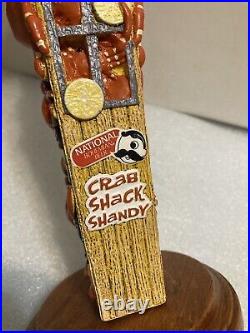 NATIONAL BOHEMIAN CRAB SHACK SHANDY BLUE CLAW CRABS beer tap handle. MARYLAND