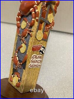 NATIONAL BOHEMIAN CRAB SHACK SHANDY BLUE CLAW CRABS beer tap handle. MARYLAND