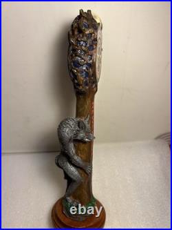 NEWCASTLE WEREWOLF BLOOD RED ALE WEREWOLF draft beer tap handle. ENGLAND