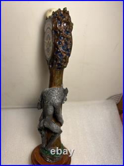 NEWCASTLE WEREWOLF BLOOD RED ALE WEREWOLF draft beer tap handle. ENGLAND