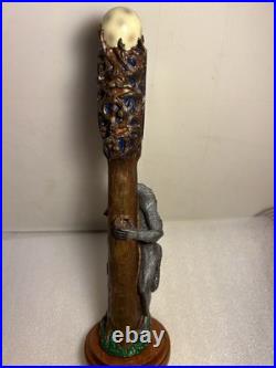 NEWCASTLE WEREWOLF BLOOD RED ALE WEREWOLF draft beer tap handle. ENGLAND