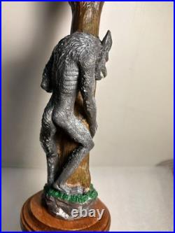 NEWCASTLE WEREWOLF BLOOD RED ALE WEREWOLF draft beer tap handle. ENGLAND