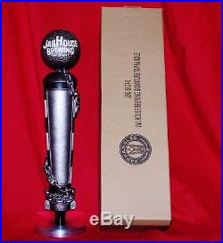 NEW IN THE BOX VERY RARE JAILHOUSE BREWING COMPANY TAP HANDLE withSTICKERS & STAND