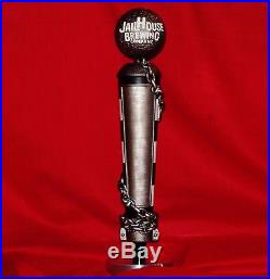 NEW IN THE BOX VERY RARE JAILHOUSE BREWING COMPANY TAP HANDLE withSTICKERS & STAND