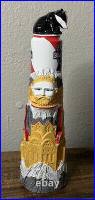 NEW Pabst Blue Ribbon Beer PBR Tap Handle Max Coleman Art Urethane Mountain
