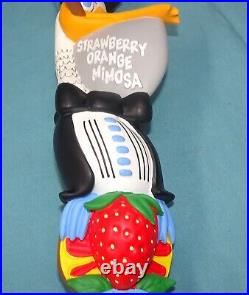 NEW == South Beach Pelican Strawberry Orange Mimosa 12.5 Draft Beer Tap Handle