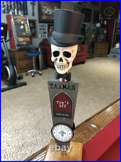 NEW Taxman Brewery Skull and Tophat Beer Tap Handle