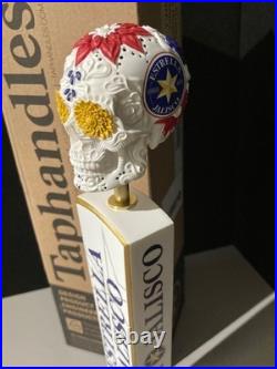 NIB Estrella Jalisco Day Of The Dead Beer Tap Handle with Topper Bar Kegerator