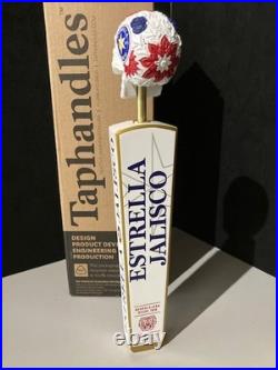 NIB Estrella Jalisco Day Of The Dead Beer Tap Handle with Topper Bar Kegerator