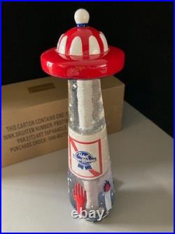 NIB Pabst Blue Ribbon UFO Abduction Tall Beer Tap Handle Bar Kegerator