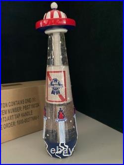 NIB Pabst Blue Ribbon UFO Abduction Tall Beer Tap Handle Bar Kegerator