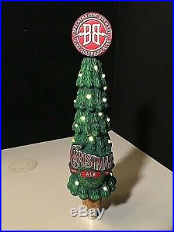 NIB RARE Light Up Breckenridge Brewery Christmas Tree Ale Beer Tap Handle lot