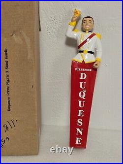NIB Rare Duquesne Figural Man New 13 Draft Beer Tap Handle