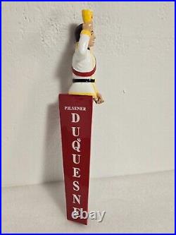 NIB Rare Duquesne Figural Man New 13 Draft Beer Tap Handle