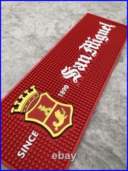 NIB Rare San Miguel Tall Premium Import Beer Tap Handle & Large Bar Mat Lot