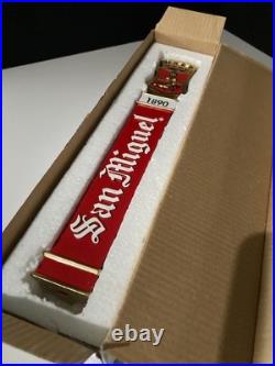 NIB Rare San Miguel Tall Premium Import Beer Tap Handle & Large Bar Mat Lot
