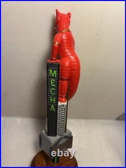 NOLA BREWING RED MECHA VEGETARIAN HOPZILLA MONSTER Draft tap handle LOUISIANA NOLA BREWING RED MECHA VEGETARIAN HOPZILLA MONSTER Draft tap handle LOUISIANA